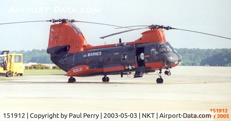 151912, Boeing Vertol CH-46A Sea Knight C/N 2060, Pedro, Cherry Point's colorful SAR helo