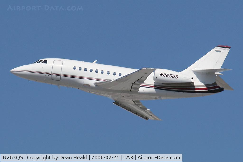 N265QS, 2001 Dassault Falcon 2000 C/N 165, N265QS - Dassault Falcon 2000 - Bravo Golf Management LLC - departing RWY 25R.