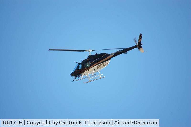 N617JH, 1973 Bell 206B C/N 1049, Seen almost daily, I finally got a shot of this aircraft from my backyard in north Charlotte, NC.