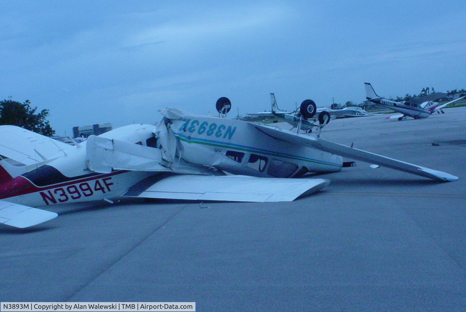 N3893M, 1978 Piper PA-28-161 C/N 28-7816383, this is what hurricane katrina did to it sorry to see it go