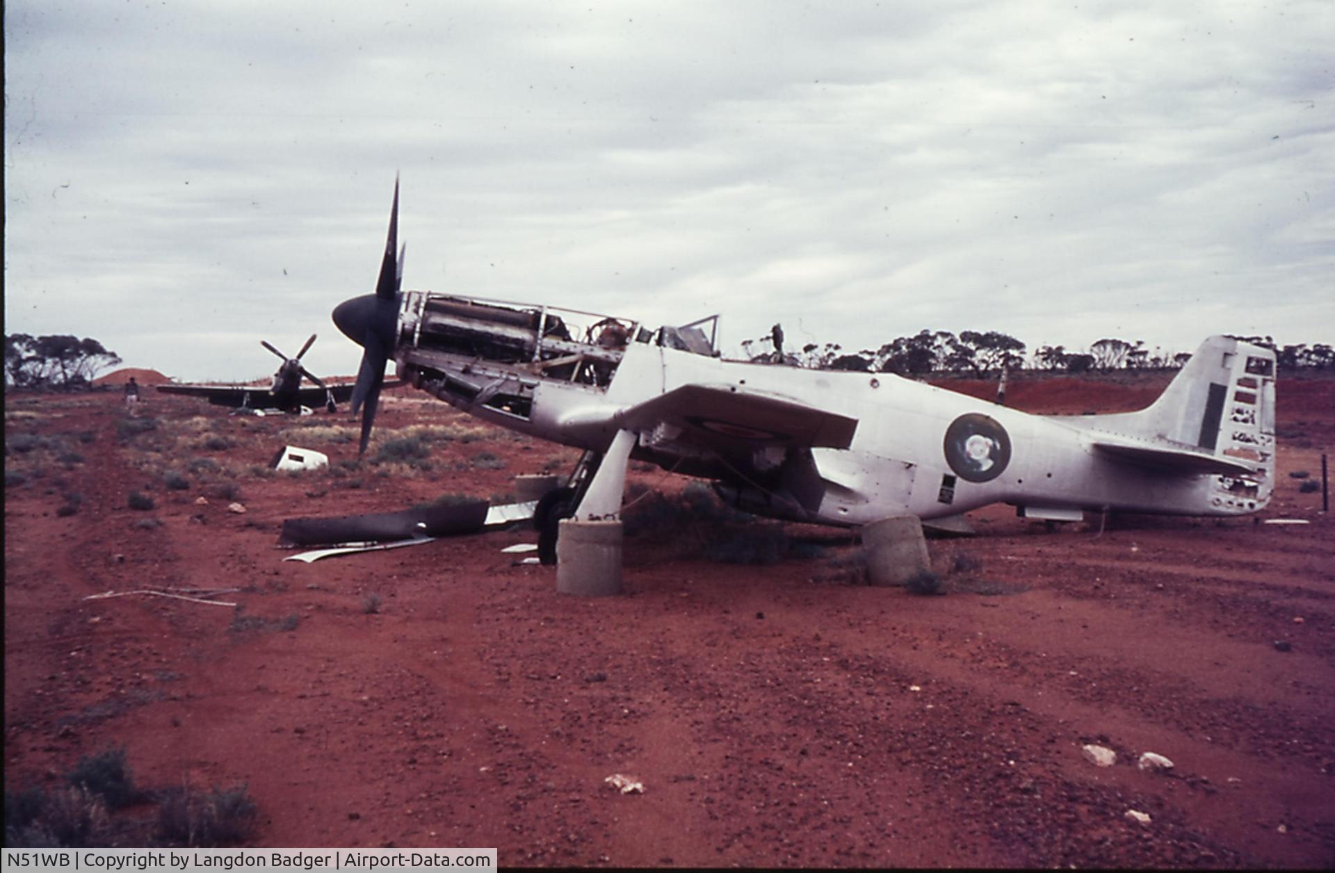 N51WB, 1944 North American P-51D Mustang C/N 44-15757, Mustangs at Maralinga in the 1960s