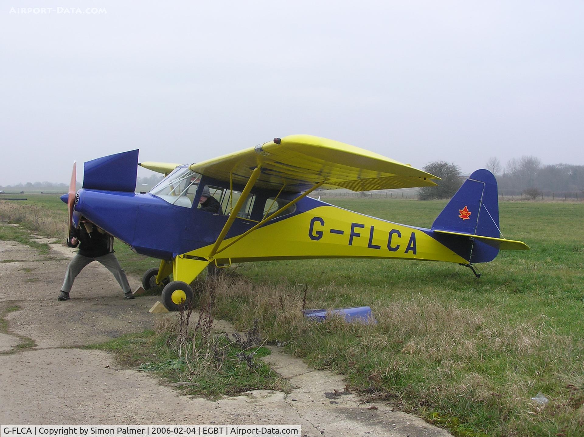 G-FLCA, 1946 Fleet 80 Canuck C/N 068, Fleet Canuck having it's plugs cleaned
