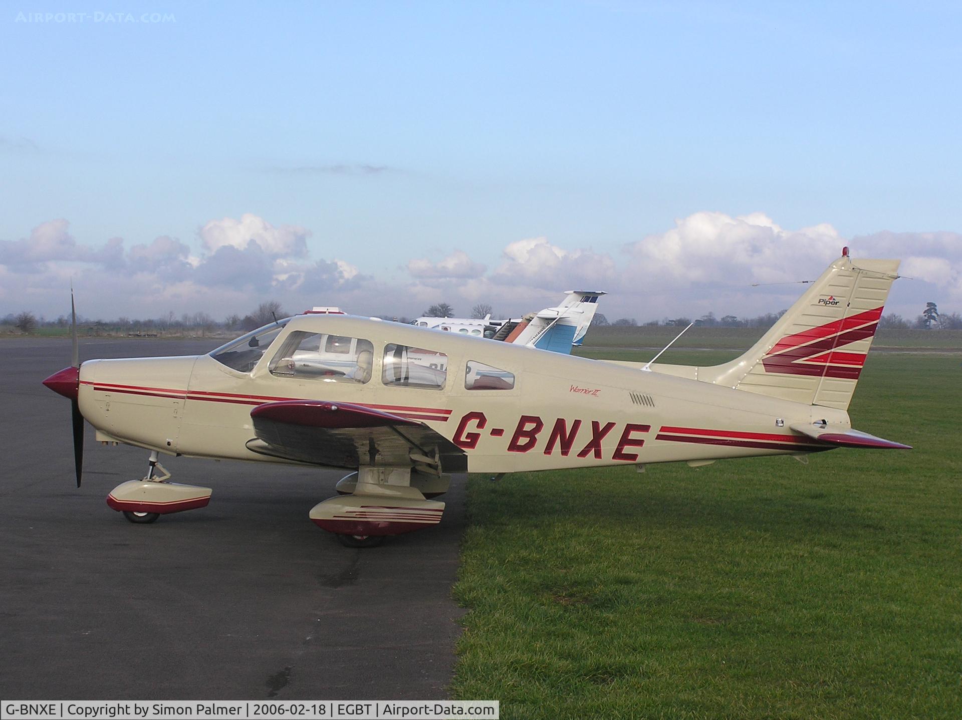 G-BNXE, 1981 Piper PA-28-161 Cherokee Warrior II C/N 28-8116034, PA28 at Turweston