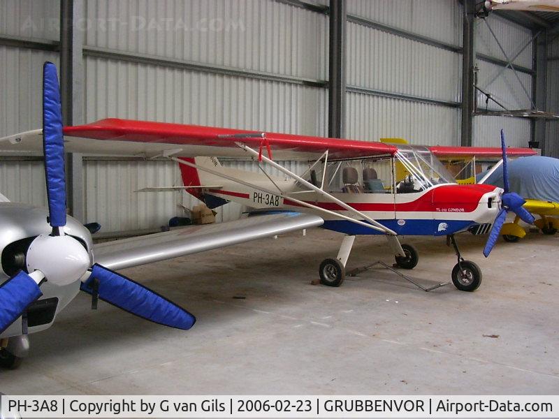 PH-3A8, TL Ultralight TL-232 Condor C/N 98C02, Seen at Grubbenvorst micro light airfield.