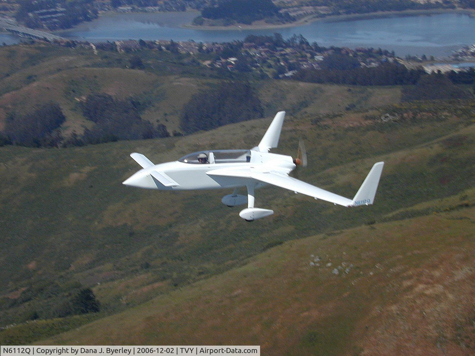 N6112Q, 2001 Rutan VariEze C/N 1272001, 126 hp o200  cruise 185 top speed over 200