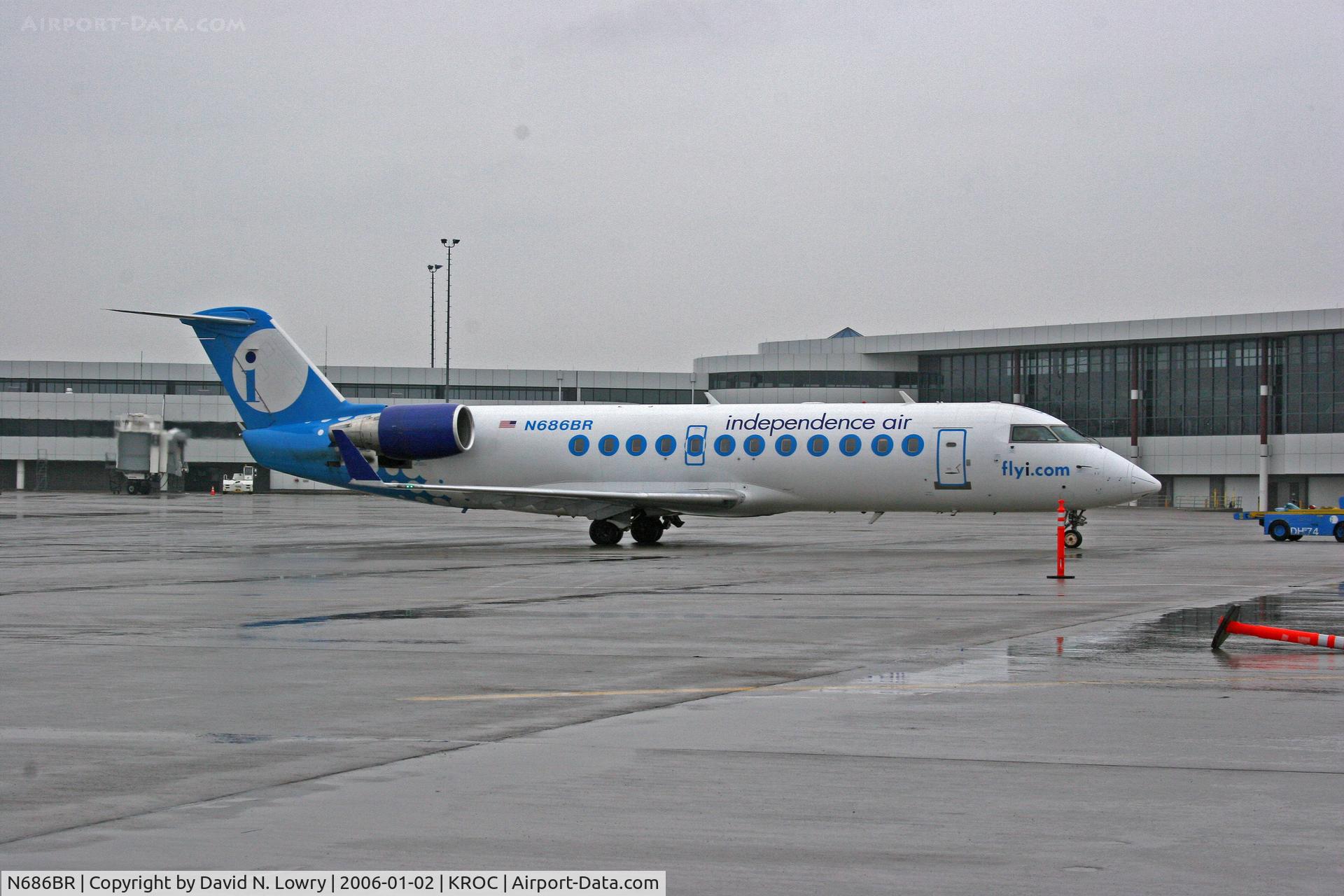 N686BR, 2003 Bombardier CRJ-200ER (CL-600-2B19) C/N 7715, N686BR shortly before IDP shut down ops.