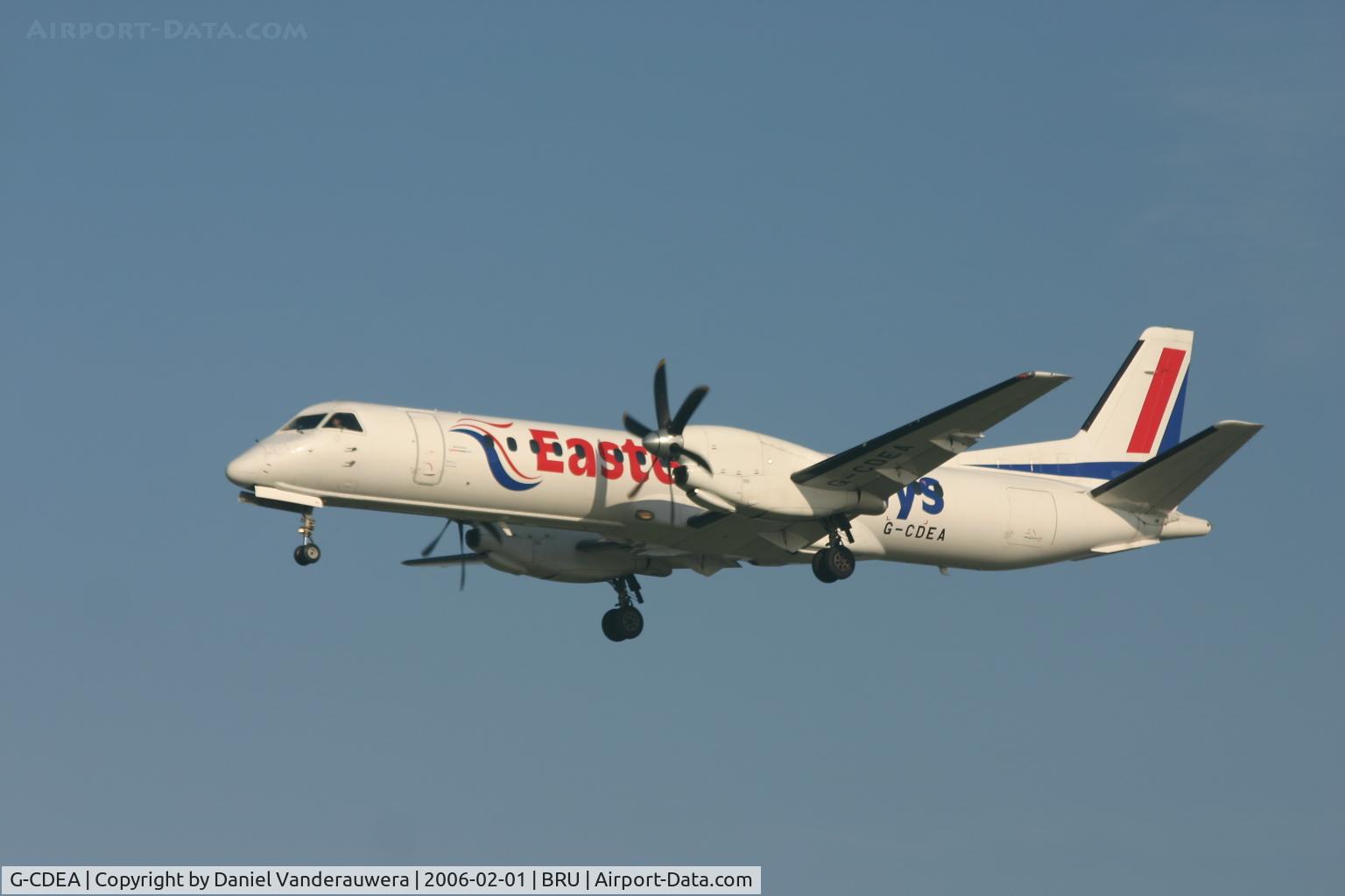 G-CDEA, 1994 Saab 2000 C/N 2000-009, arrival of flight T3 4471