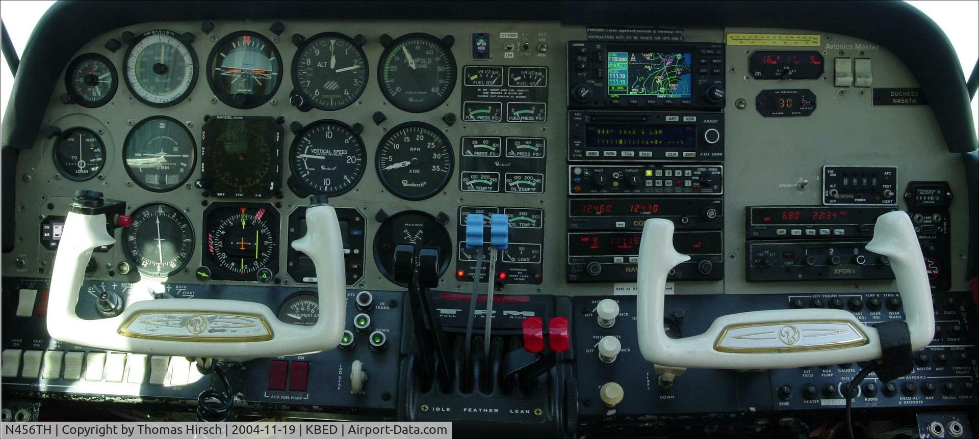 N456TH, 1980 Beech 76 Duchess C/N ME-319, Panel