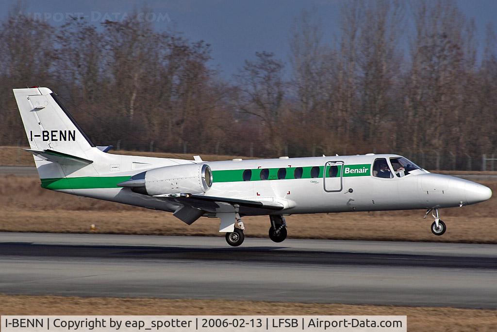 I-BENN, 1998 Cessna 550B Citation Bravo C/N 550-0859, Landing on runway 16