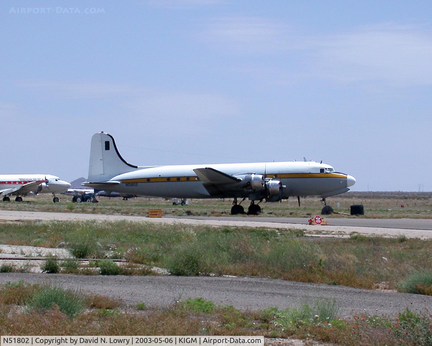 N51802, 1945 Douglas C-54G Skymaster C/N 35930, On the ramp KIGM