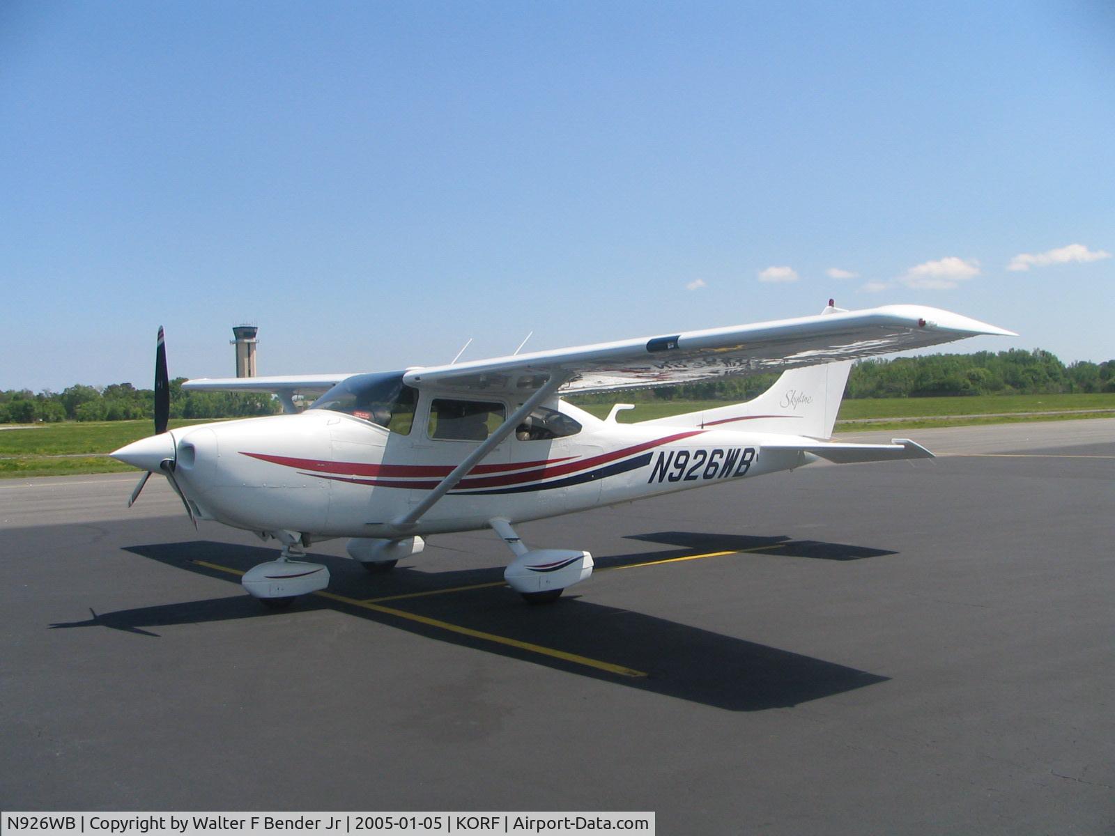 N926WB, 2000 Cessna 182S Skylane C/N 18280819, 2000 Cessna 182S