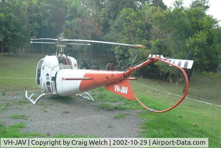 VH-JAV, 1962 Bell 47J-2 Ranger C/N 1865, VH-JAV at the owner's home in Bellthorpe