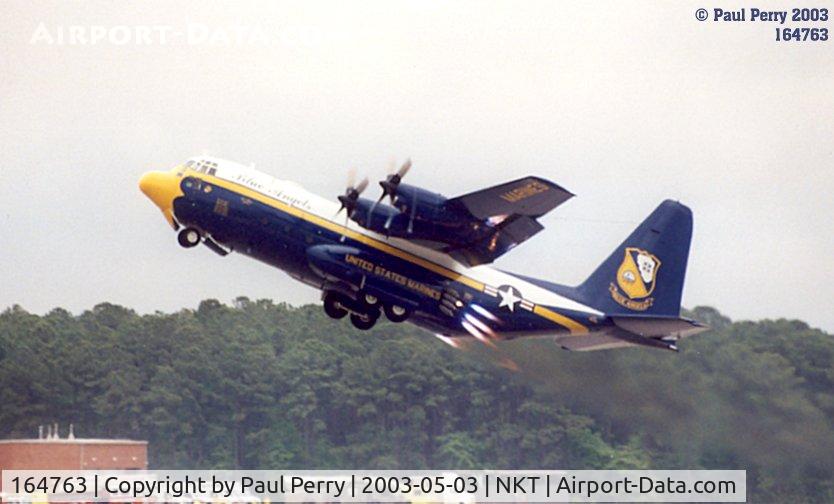 164763, 1992 Lockheed C-130T Hercules C/N 382-5258, Fat Albert getting aloft, with some JATO help