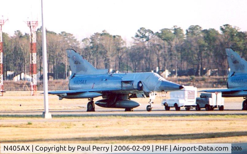 N405AX, Israel Aircraft Industries Kfir C.2 C/N 145, All covered, but still has the boarding ladder attached. She must be the Alert bird