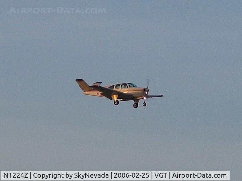N1224Z, 1961 Beech N35 Bonanza C/N D-6690, In the fading sunlight