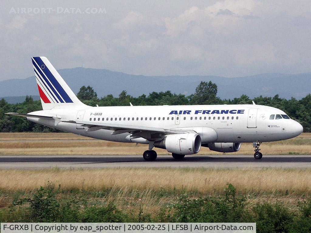 F-GRXB, 2001 Airbus A319-111 C/N 1645, Departing on runway 16