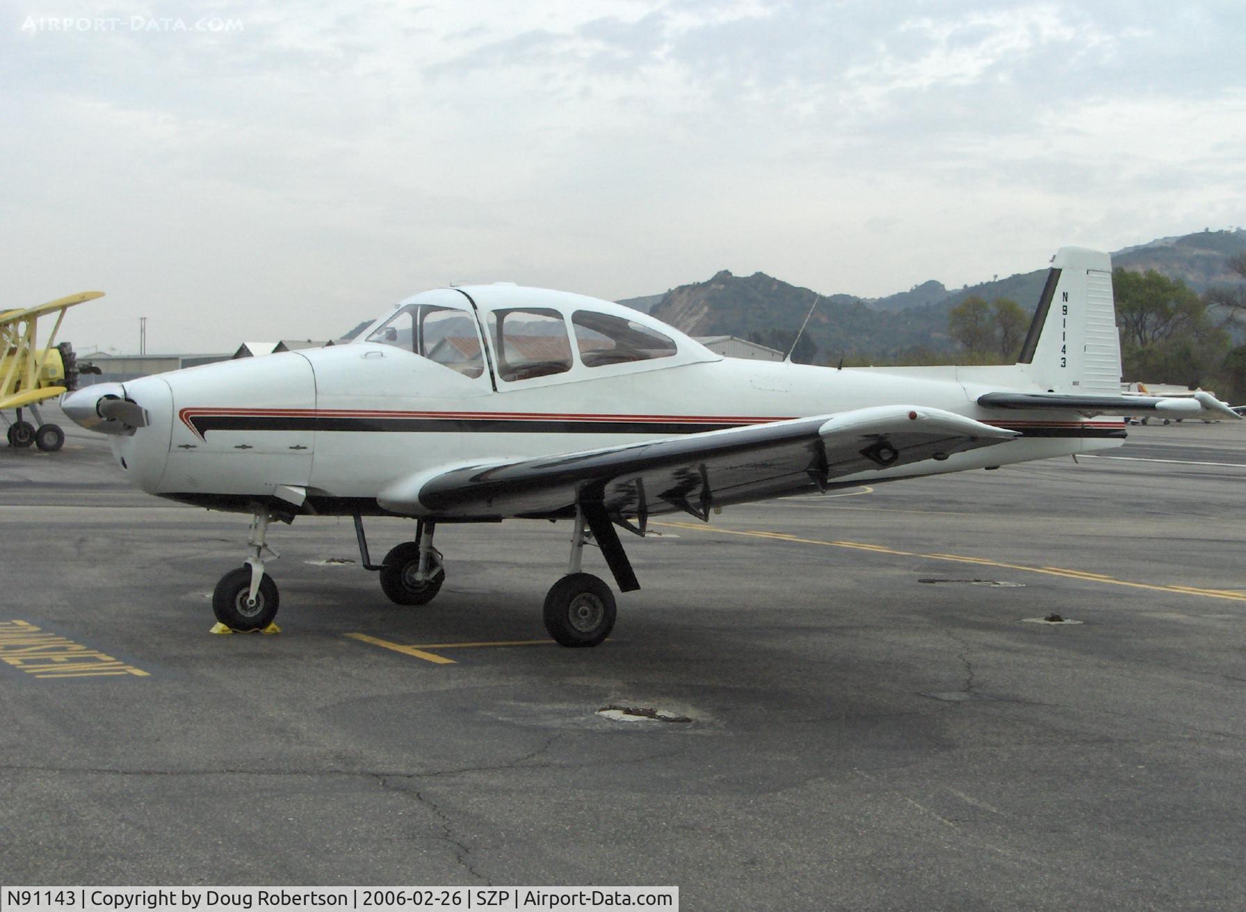 N91143, 1946 North American Navion C/N NAV-4-36, 1946 North American NAVION, Continental E-185-3 205 Hp