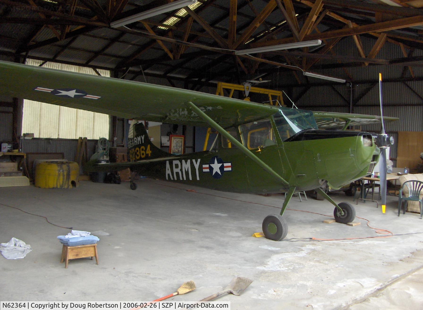 N62364, 1953 Cessna 305A C/N 23484, 1953 Cessna 305A as US Army L-19A BIRD DOG, Continental E-225 225 Hp, constant-speed prop