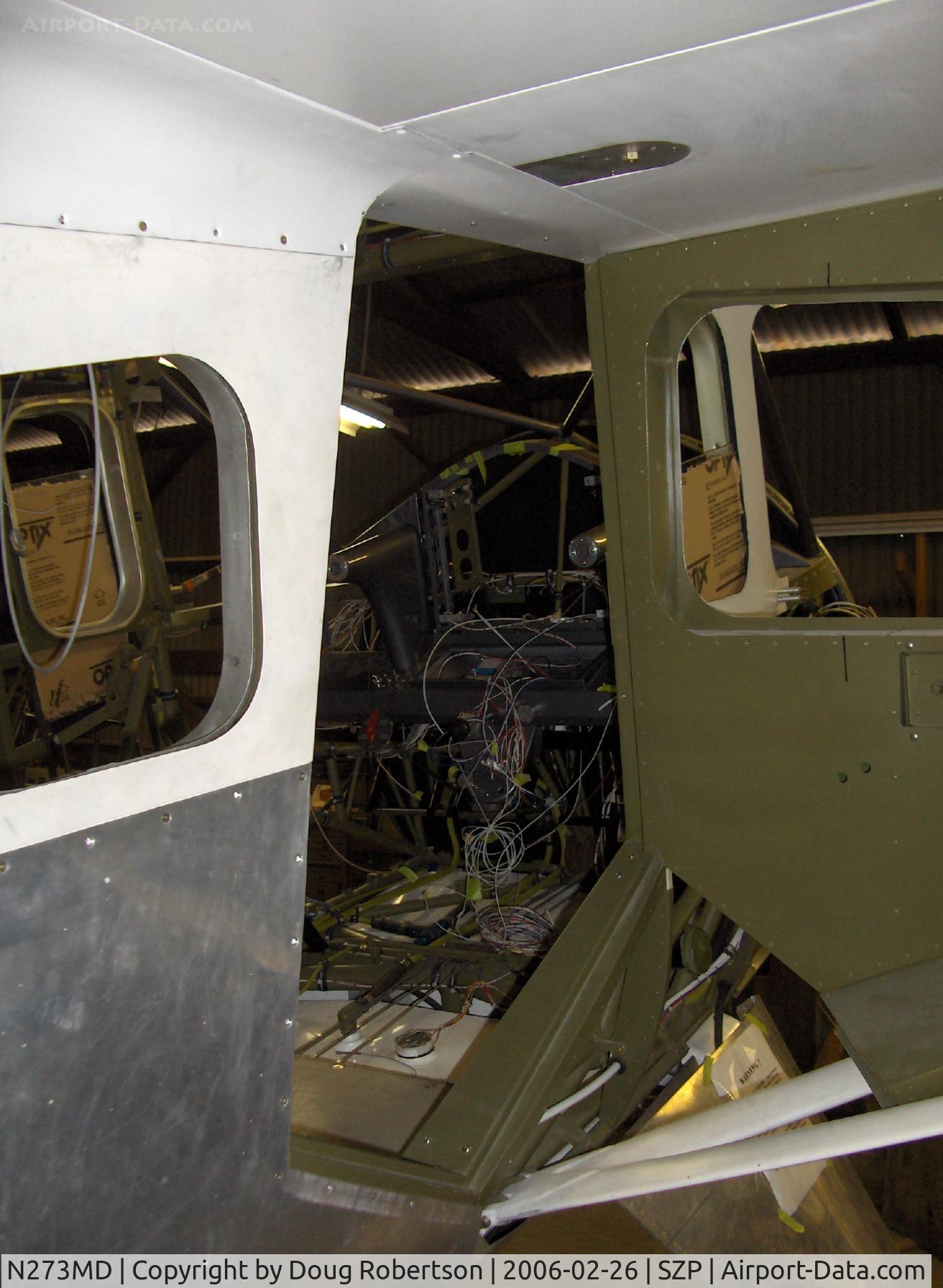 N273MD, 2008 Dickenson Howard DGA-21 (Replicate) C/N 001, Dickenson Howard DGA-21, fuselage frame and wiring