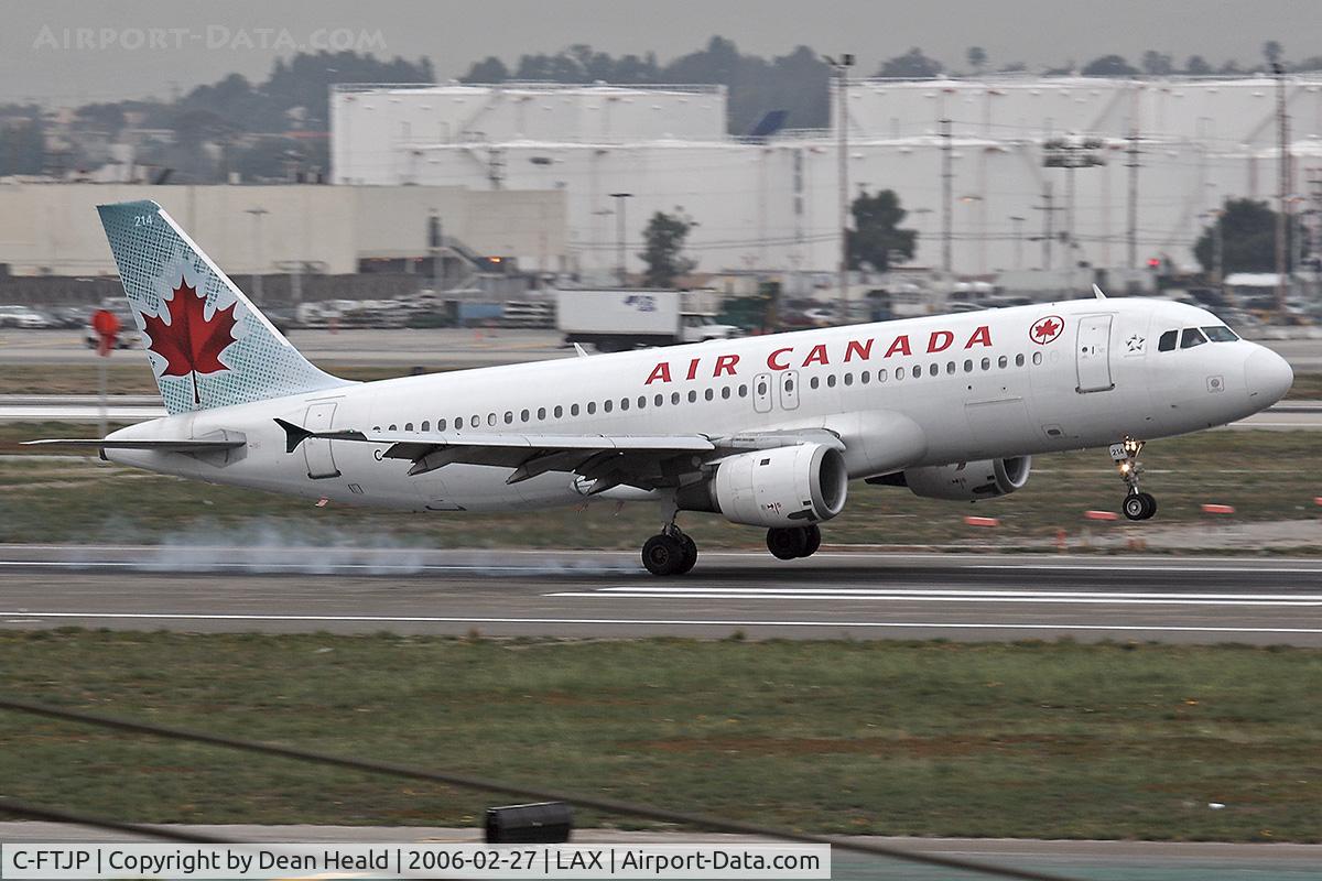 C-FTJP, 1991 Airbus A320-211 C/N 233, Air Canada C-FTJP touching down with the right main gear on RWY 7R.