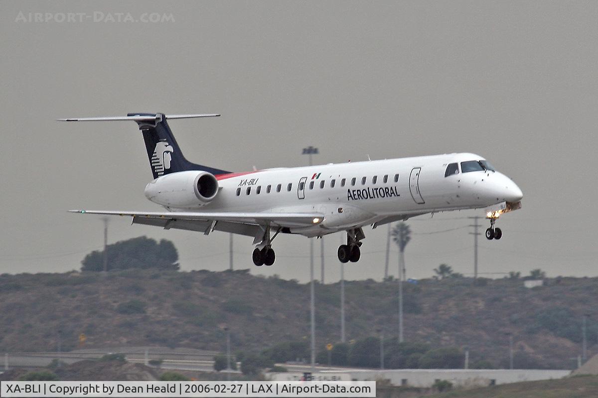 XA-BLI, 2004 Embraer ERJ-145LR (EMB-145LR) C/N 145798, Aerolitoral XA-BLI arriving RWY 7R.