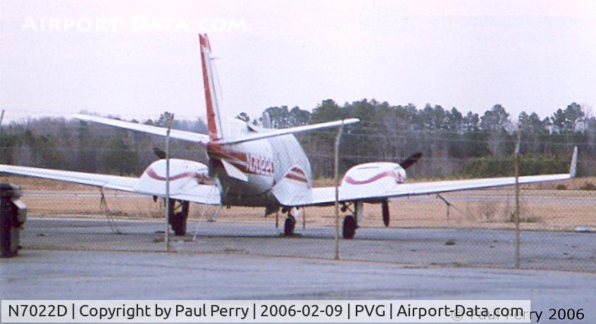 N7022D, 1968 Beech 60 C/N P-13, Registered in TX, currently spending some time in VA
