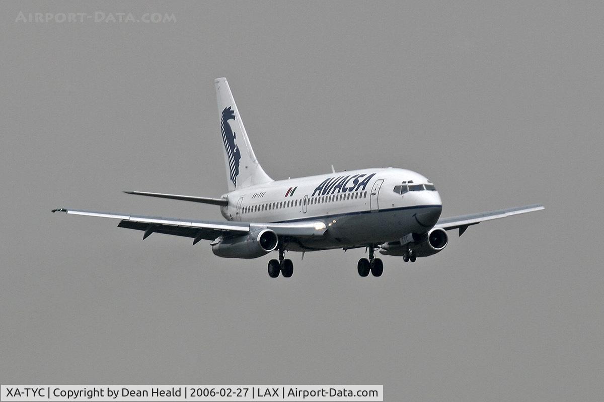 XA-TYC, 1983 Boeing 737-201 C/N 22962, Aviacsa XA-TYC (Boeing 737-201(Adv)) on final approach to RWY 7R.
