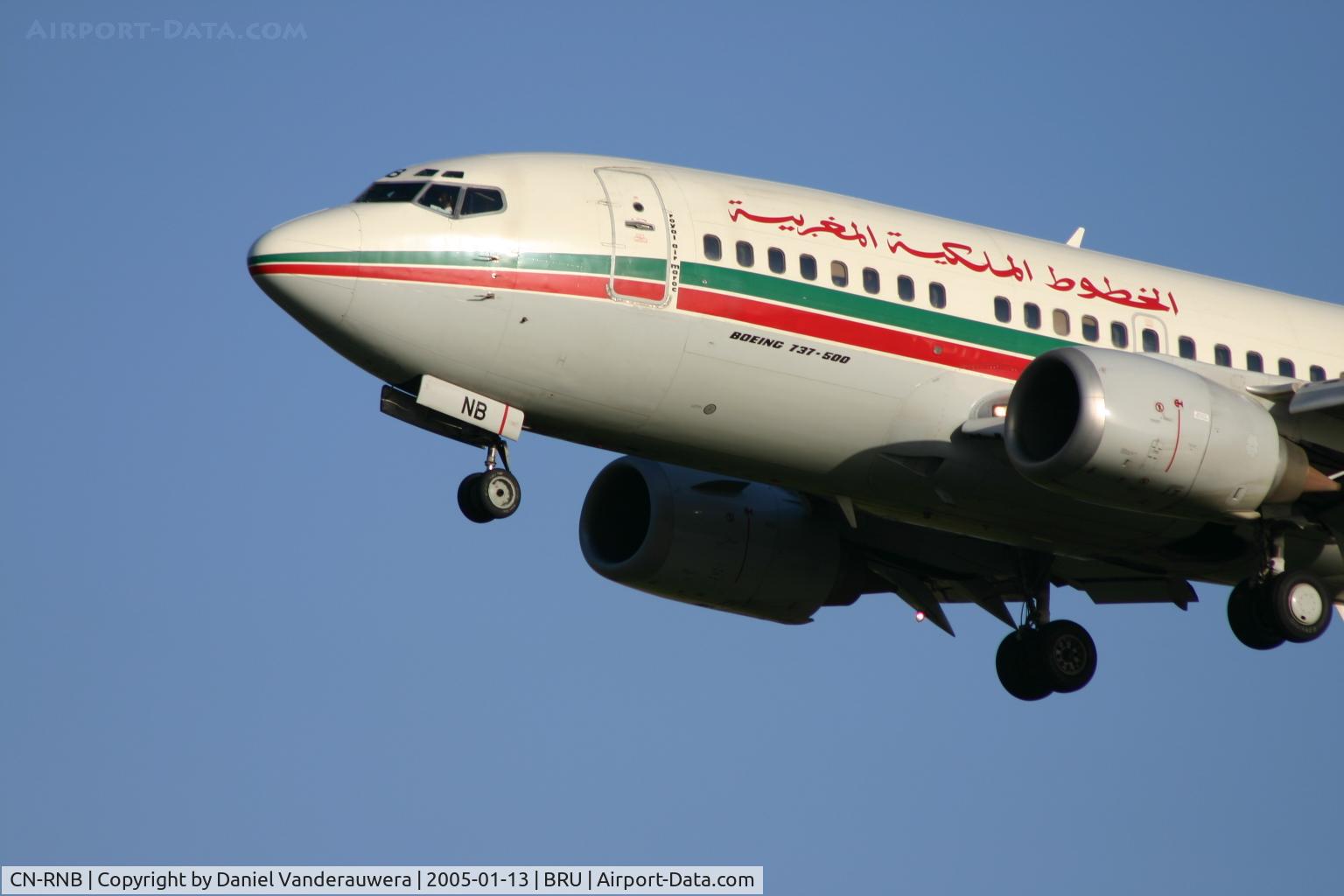 CN-RNB, 1993 Boeing 737-5B6 C/N 26527/2472, short to land on rnw 25L