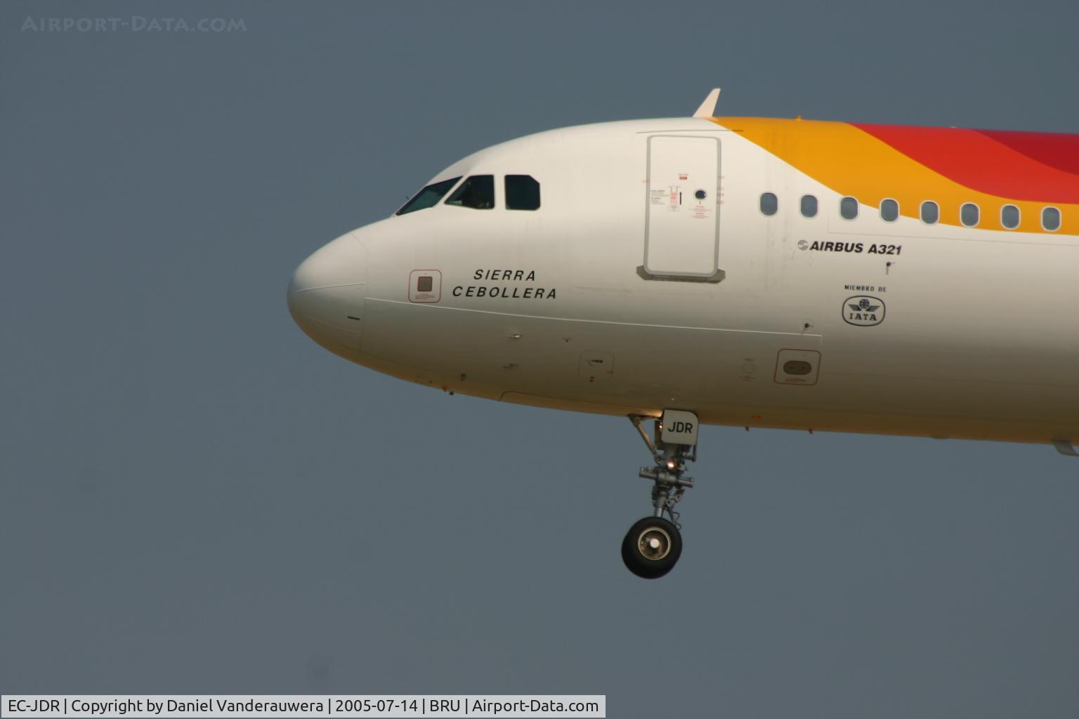 EC-JDR, 2005 Airbus A321-211 C/N 2488, arrival of SIERRA CEBOLLERA