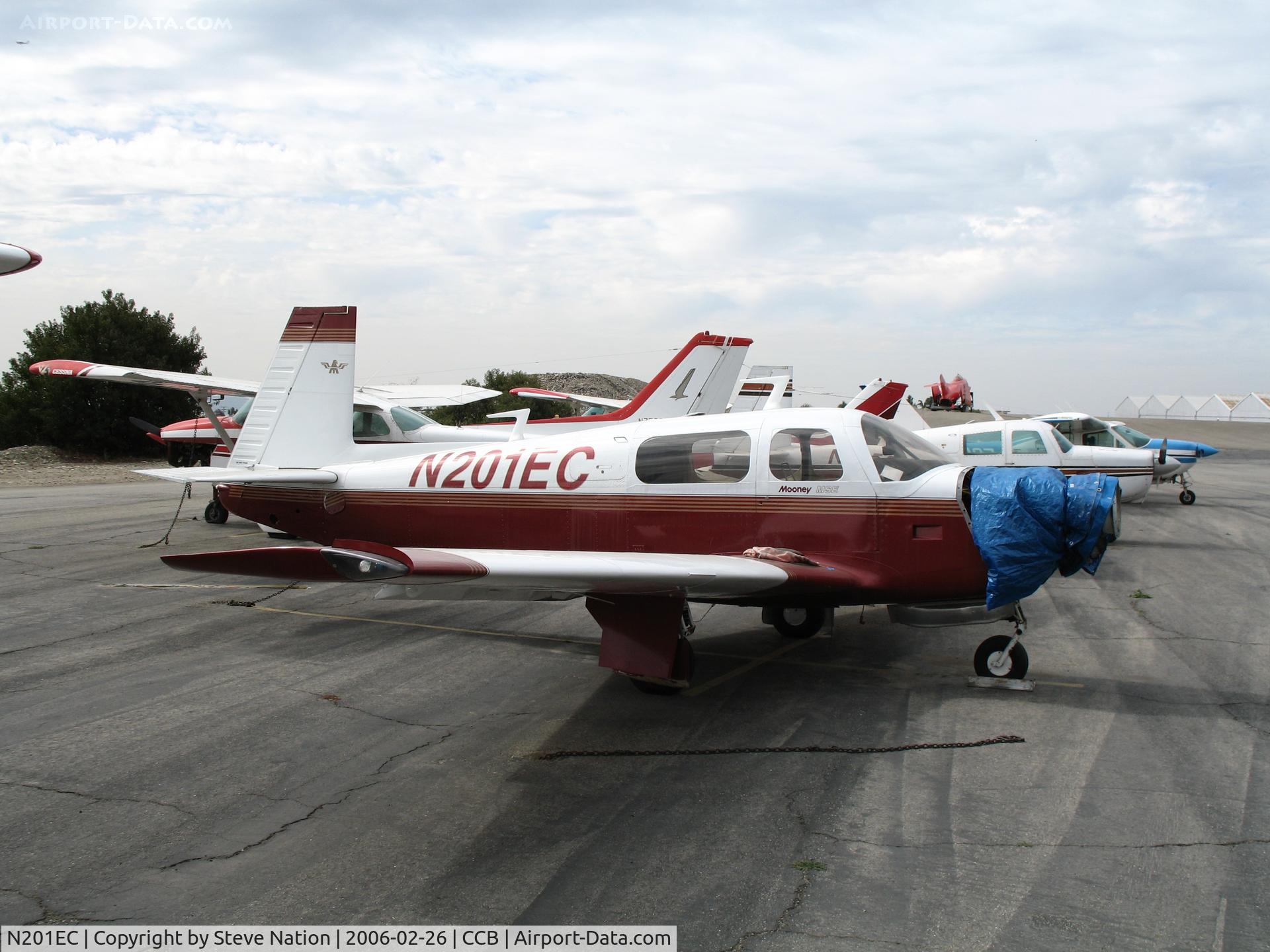 N201EC, 1978 Mooney M20J 201 C/N 24-0635, 1978 Mooney M20J at Upland, CA (minus engine)