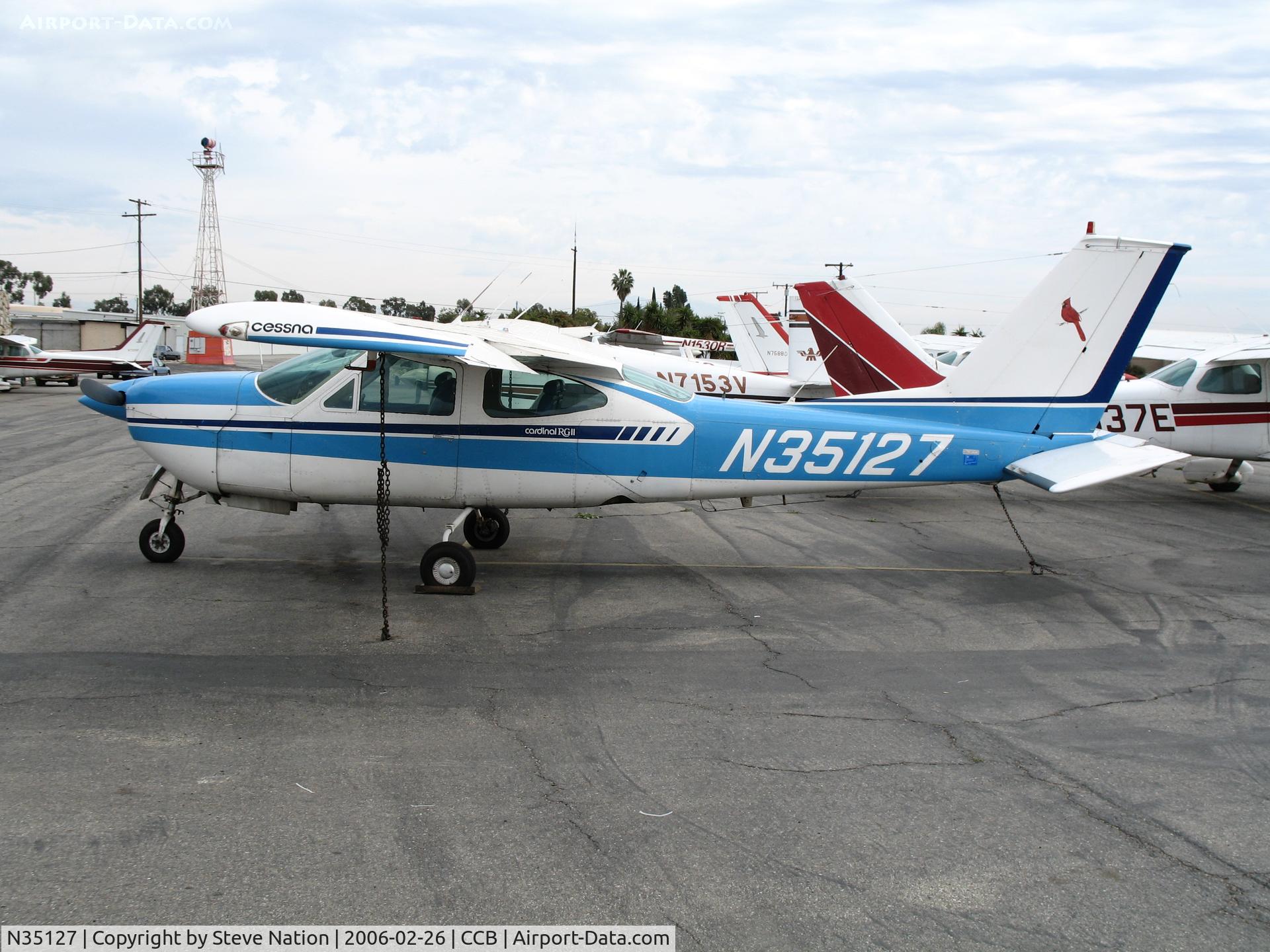 N35127, 1976 Cessna 177RG Cardinal C/N 177RG1044, 1976 Cessna 177RG at Upland, CA