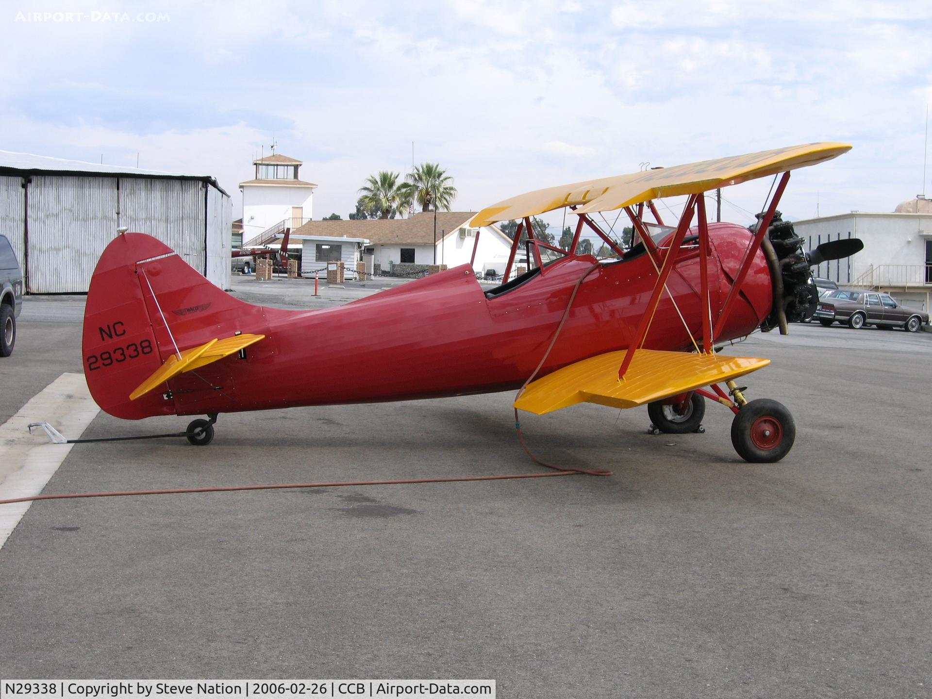 N29338, 1940 Waco UPF-7 C/N 5365, 1940 Waco UPF-7 at Upland, CA as NC29338 for birthday joyrides!