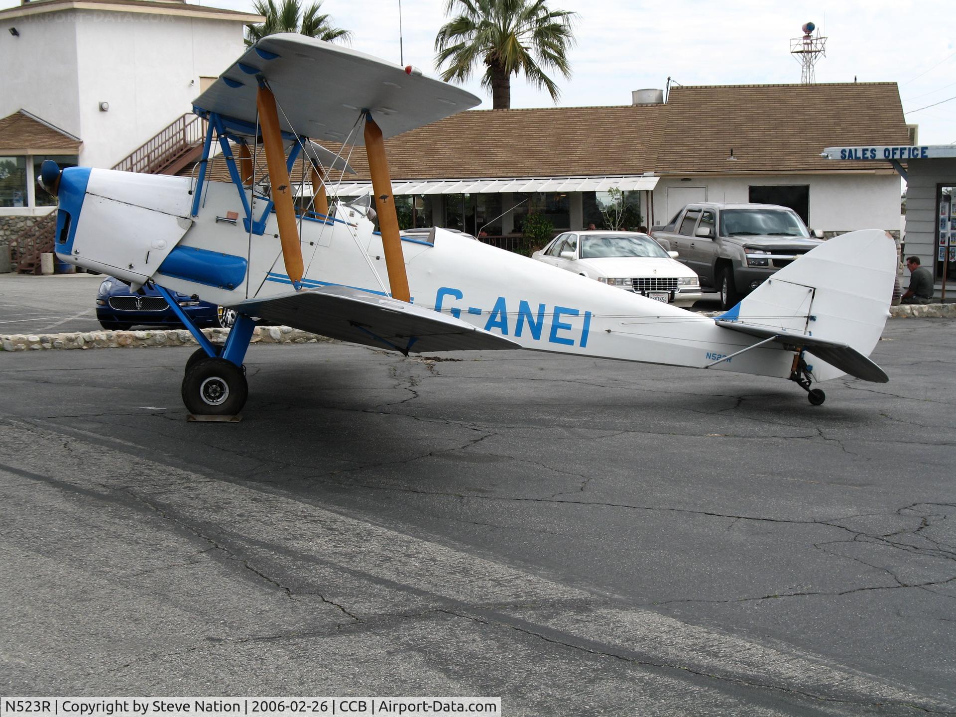 N523R, 1940 De Havilland DH-82A Tiger Moth II Tiger Moth II C/N 82960, 1943 De Havilland DH-82A Tiger Moth at Upland, CA as G-ANEI