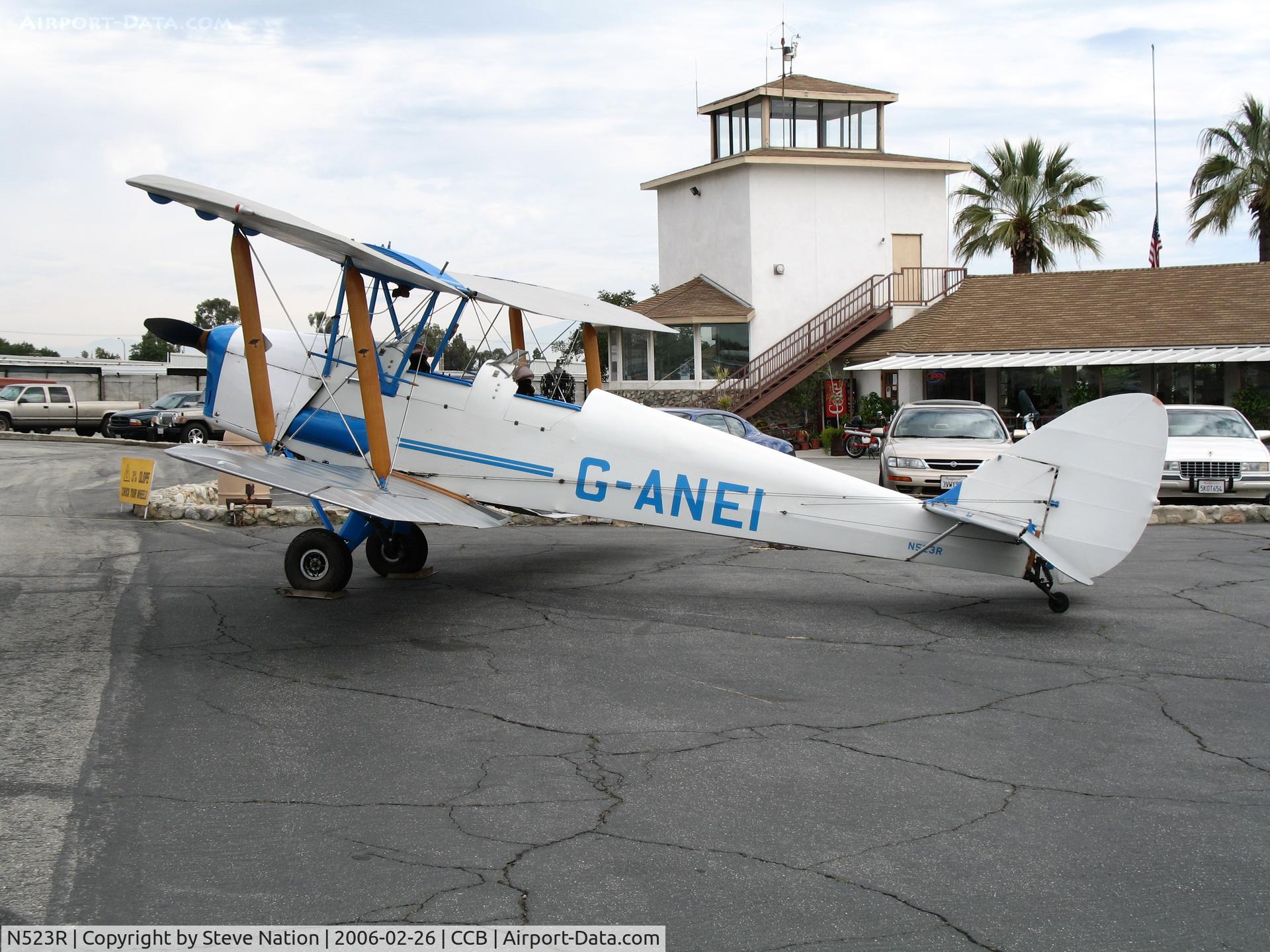 N523R, 1940 De Havilland DH-82A Tiger Moth II Tiger Moth II C/N 82960, 1943 De Havilland DH-82A Tiger Moth at Upland, CA as G-ANEI