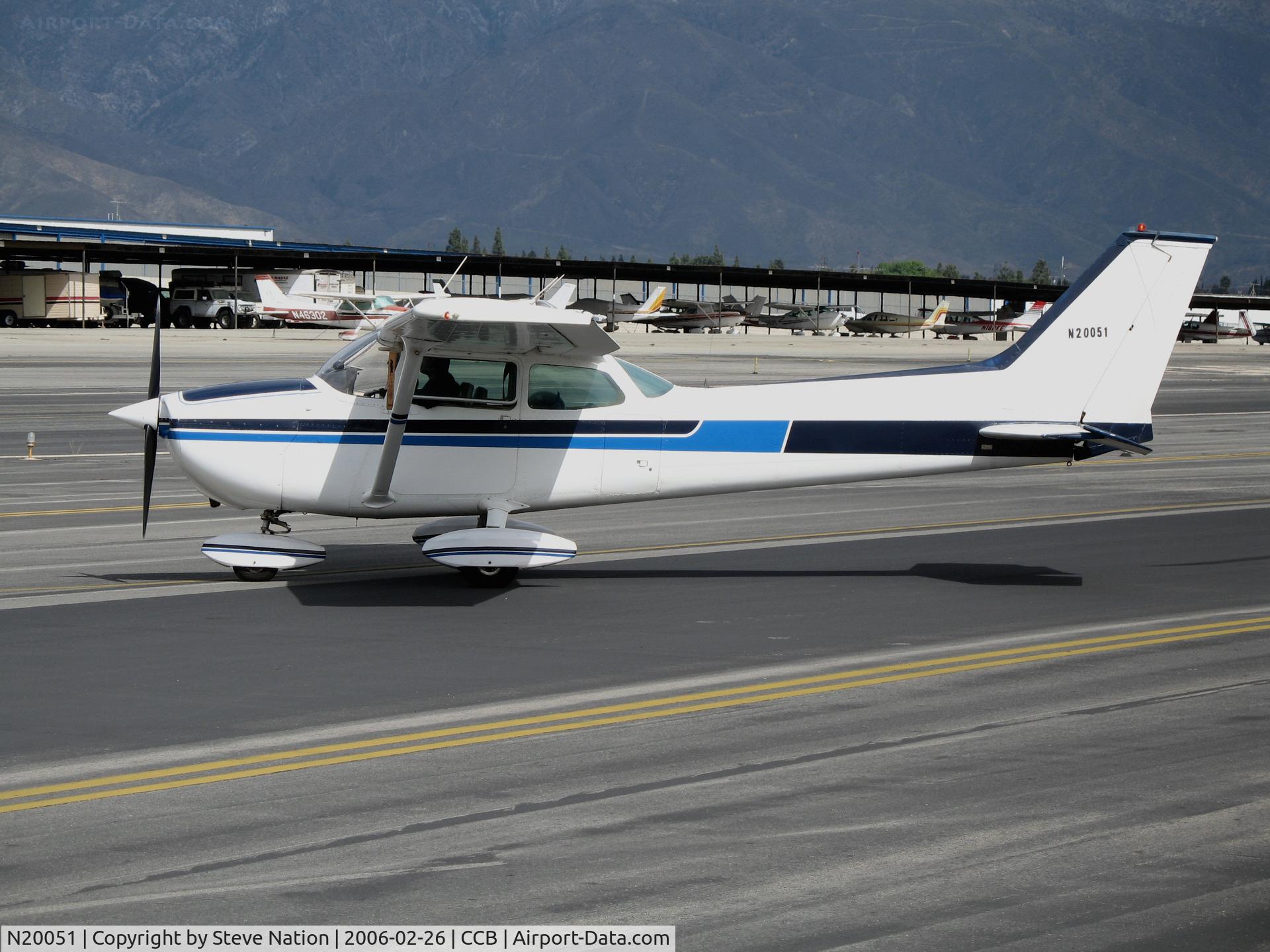 N20051, 1972 Cessna 172M C/N 17260963, 1972 Cessna 172M at Upland, CA