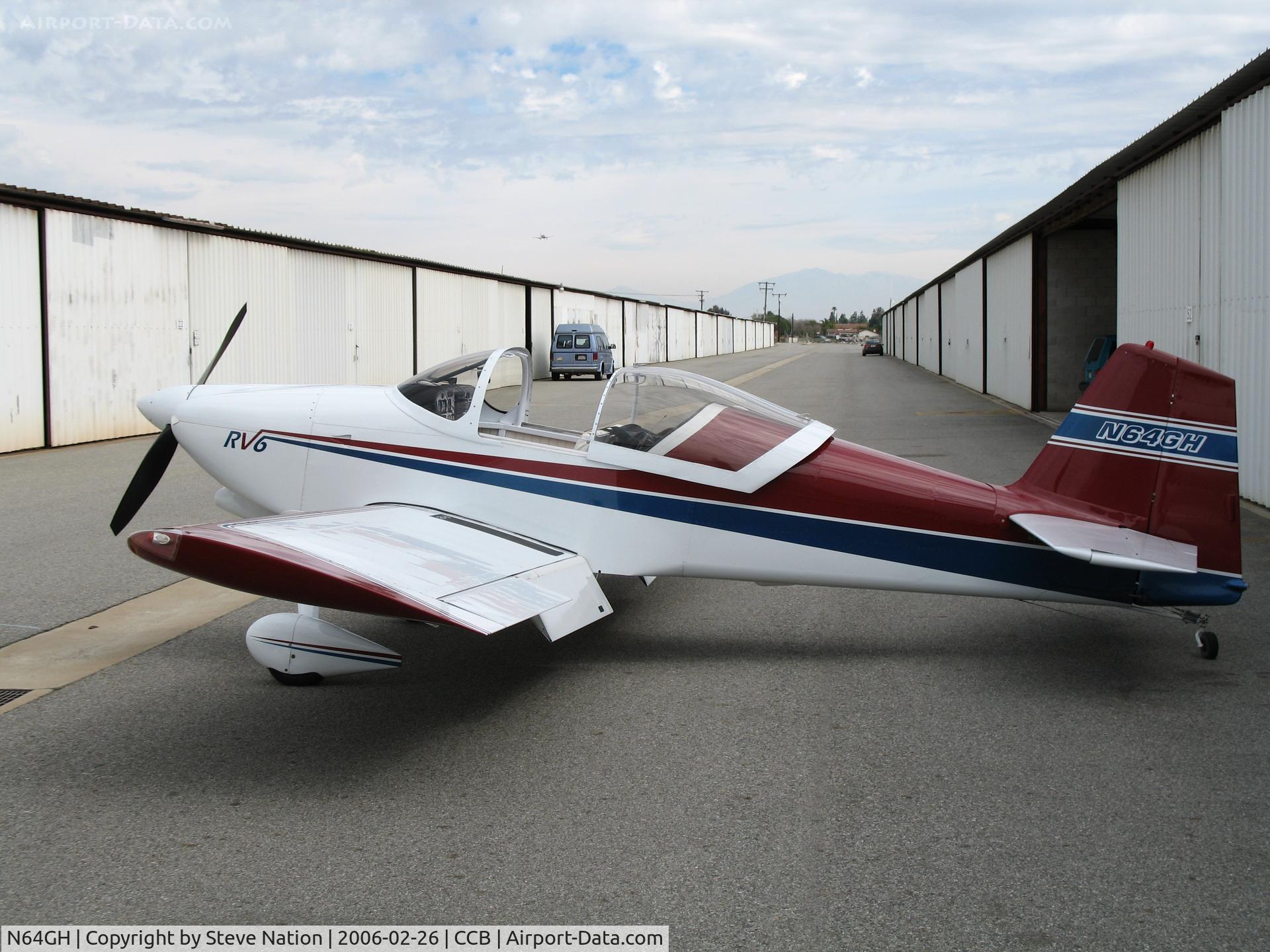 N64GH, 2000 Vans RV-6 C/N 24683, 2000 Gary Hart RV-6 Homebuilt at Upland, CA