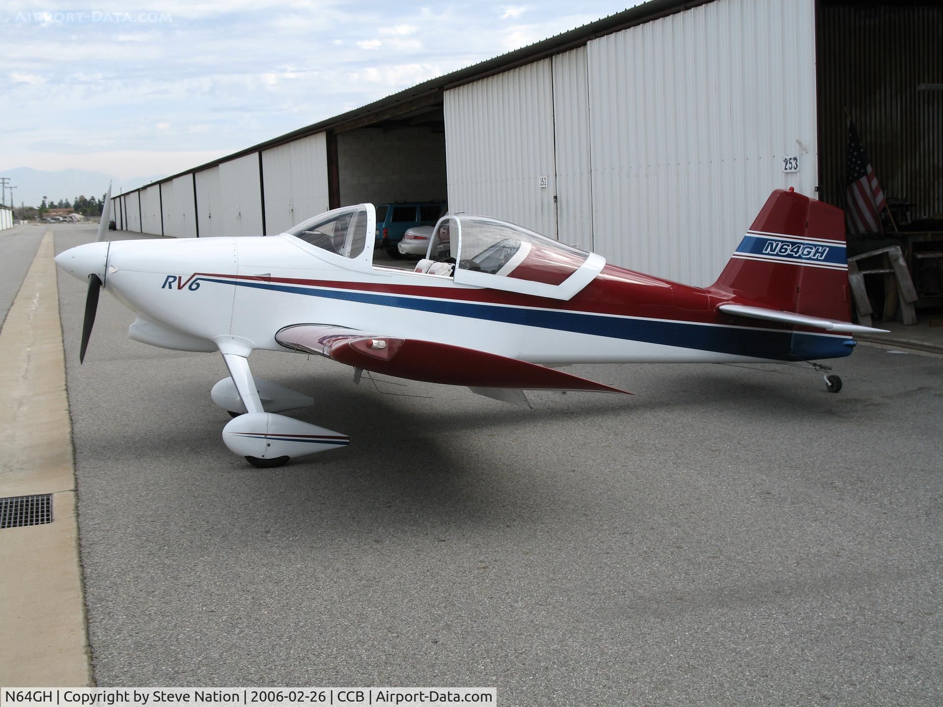 N64GH, 2000 Vans RV-6 C/N 24683, 2000 Gary Hart RV-6 Homebuilt at Upland, CA
