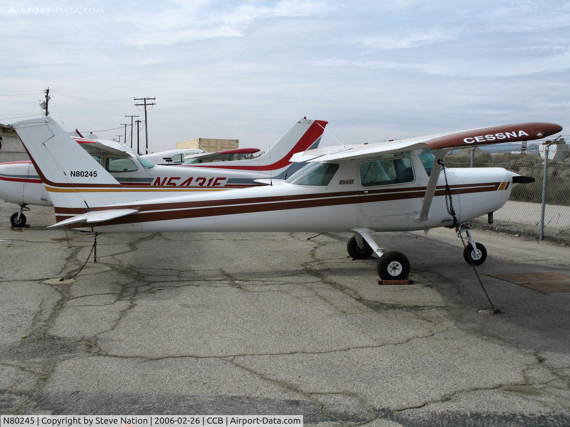 N80245, 1981 Cessna 152 C/N 15285359, 1981 Cessna 152 at Upland, CA