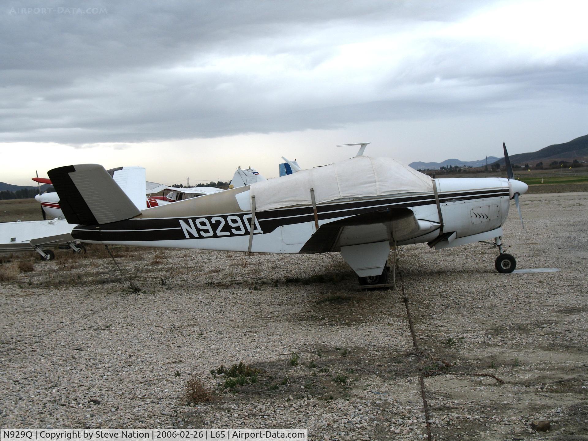 N929Q, 1961 Beech N35 Bonanza C/N D-6826, 1961 Beech N35 Bonanza at Perris Valley, CA