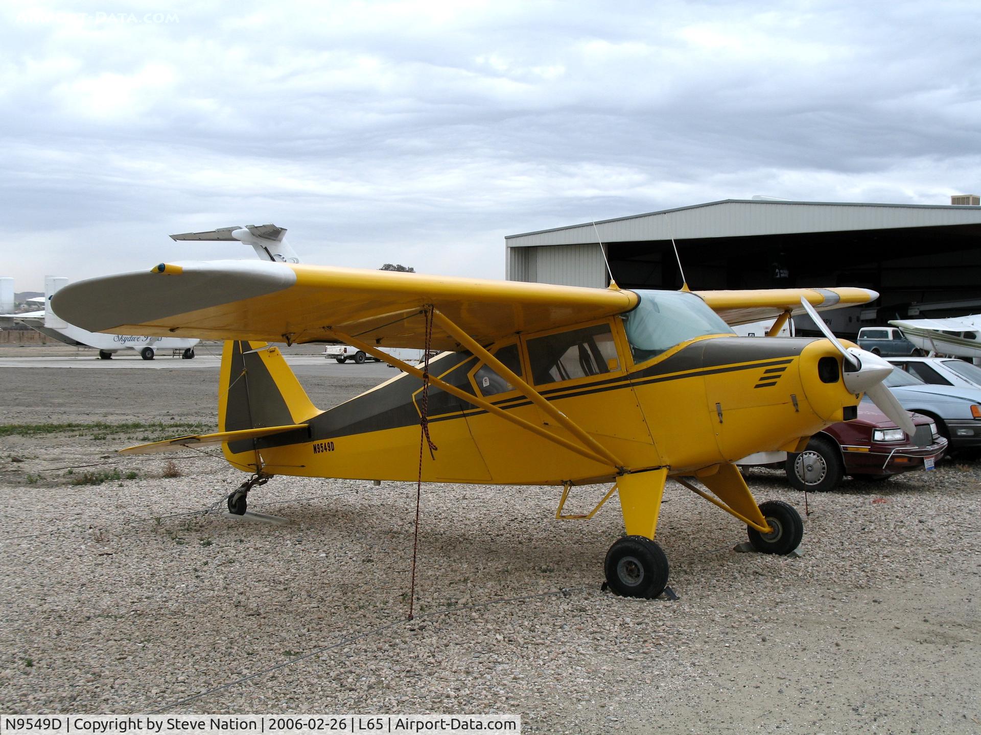 N9549D, 1958 Piper PA-22 C/N 22-6466, 1958 Piper PA-22 at Perris Valley, CA