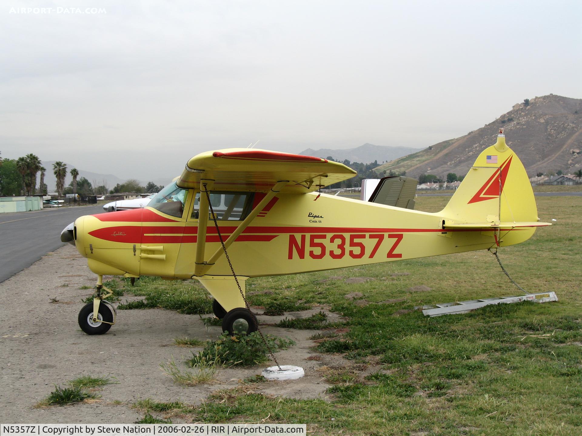 N5357Z, 1961 Piper PA-22-108 Colt C/N 22-9083, 1961 Piper PA-22-108 Colt at Flabob Airport, CA