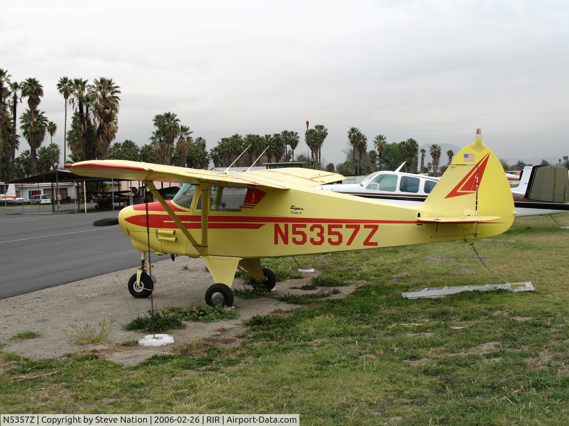 N5357Z, 1961 Piper PA-22-108 Colt C/N 22-9083, 1961 Piper PA-22-108 Colt at Flabob Airport, CA