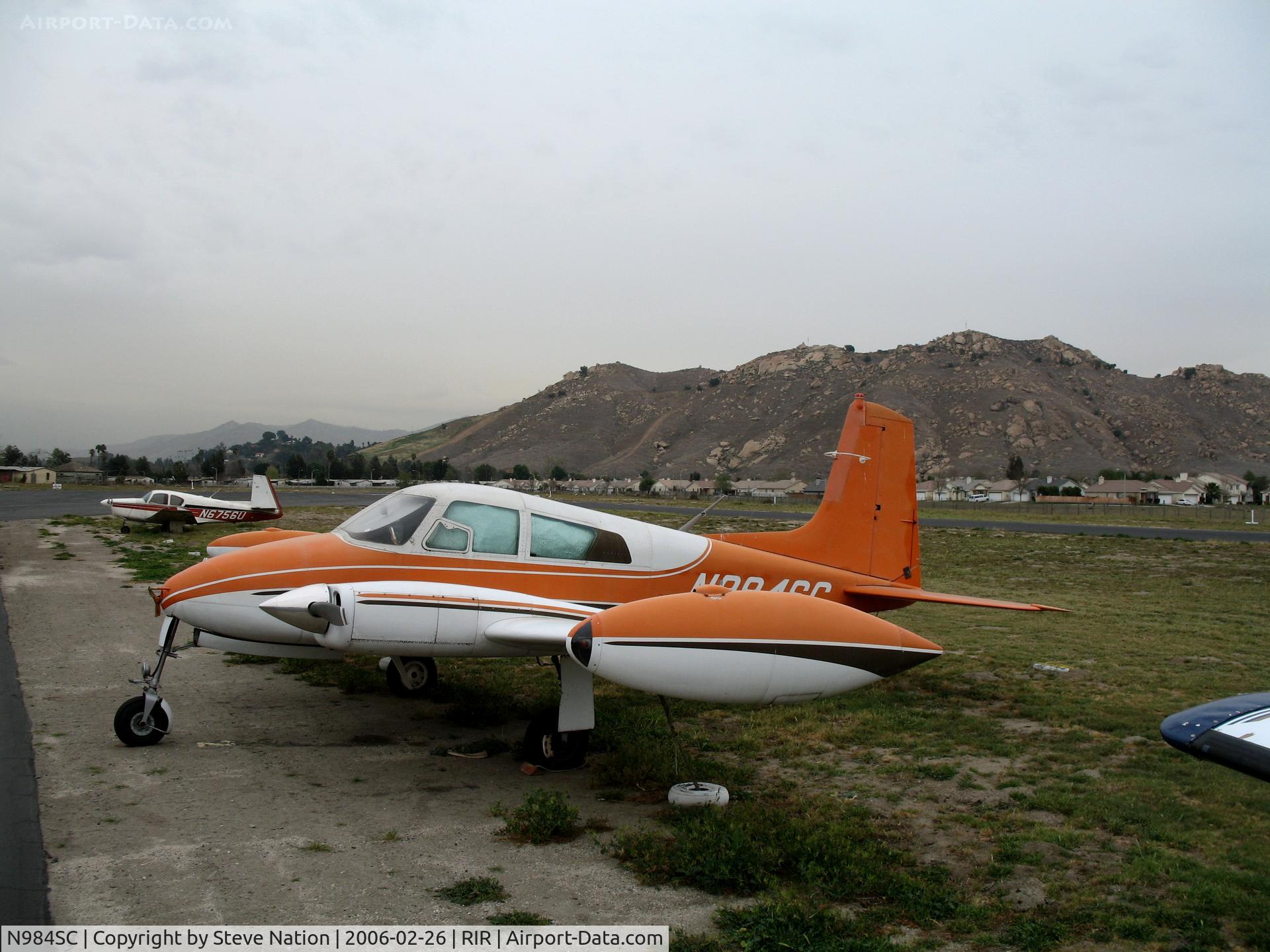 N984SC, 1956 Cessna 310 C/N 35346, 1956 Cessna 310 at Flabob Airport, CA