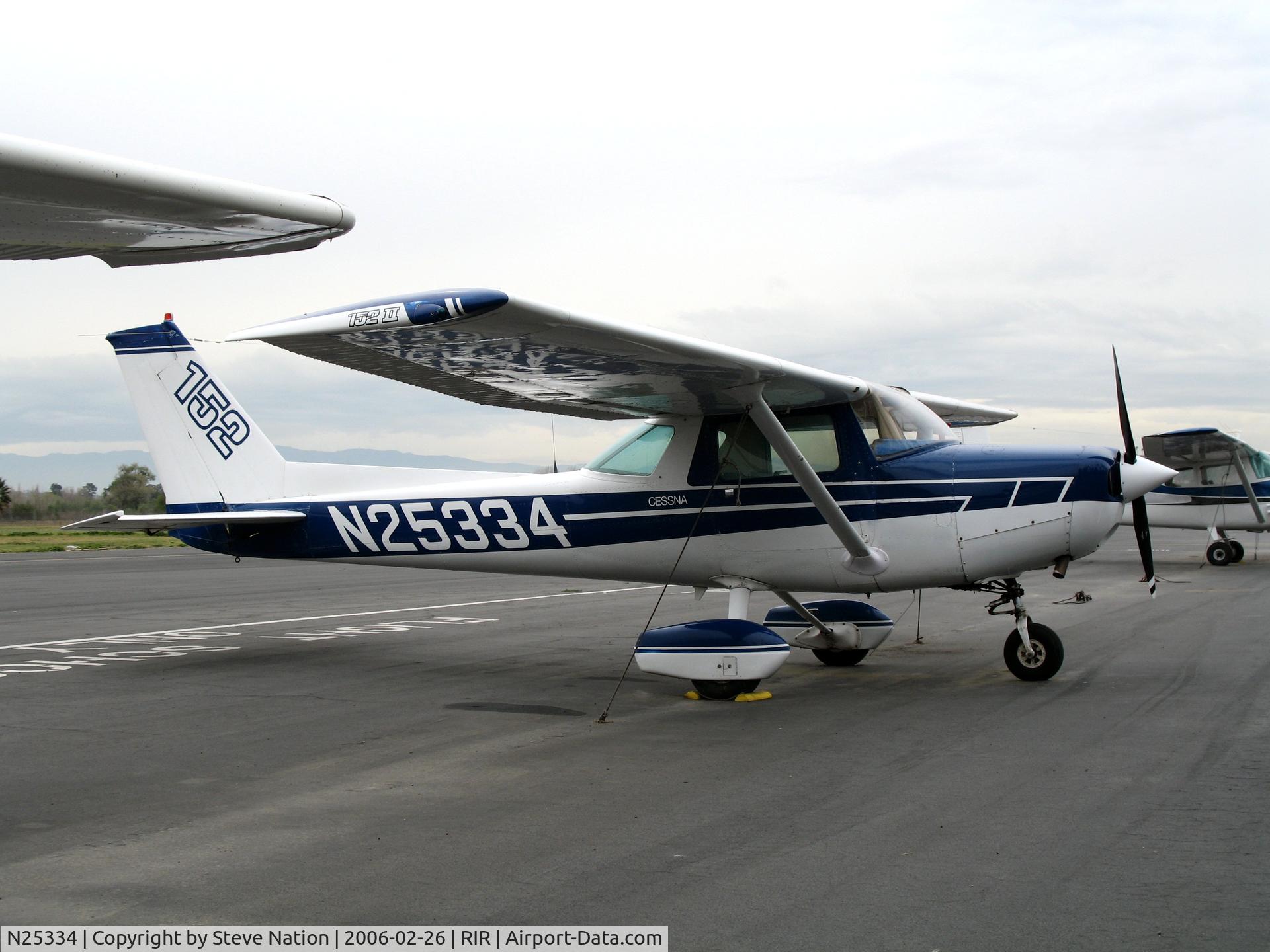 N25334, 1977 Cessna 152 C/N 15280601, 1977 Cessna 152 at Flabob Airport, CA