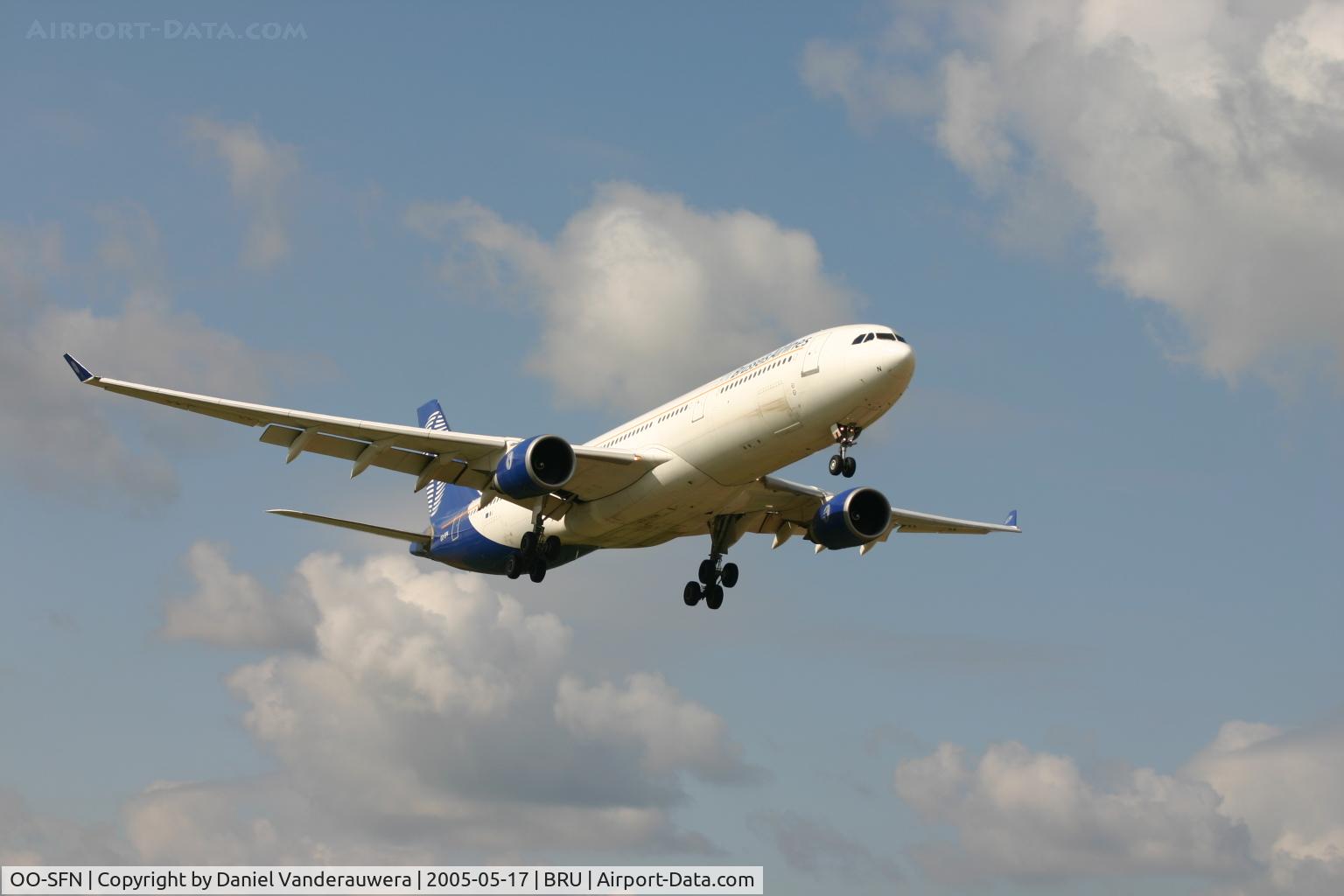 OO-SFN, 1993 Airbus A330-301 C/N 037, short to land on RWY 02