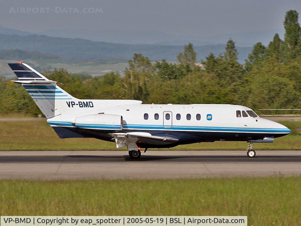 VP-BMD, 1983 British Aerospace HS.125-700B C/N 257200, Departing on runway 16