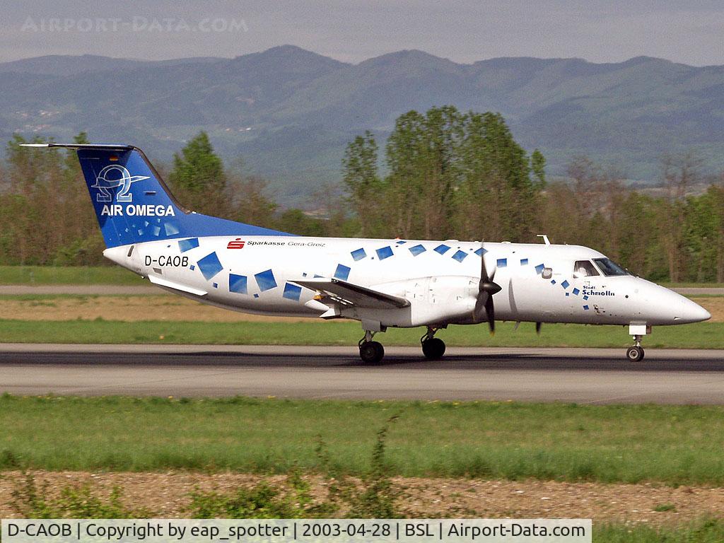D-CAOB, 1986 Embraer EMB-120ER Brasilia C/N 120012, Departing on runway 16