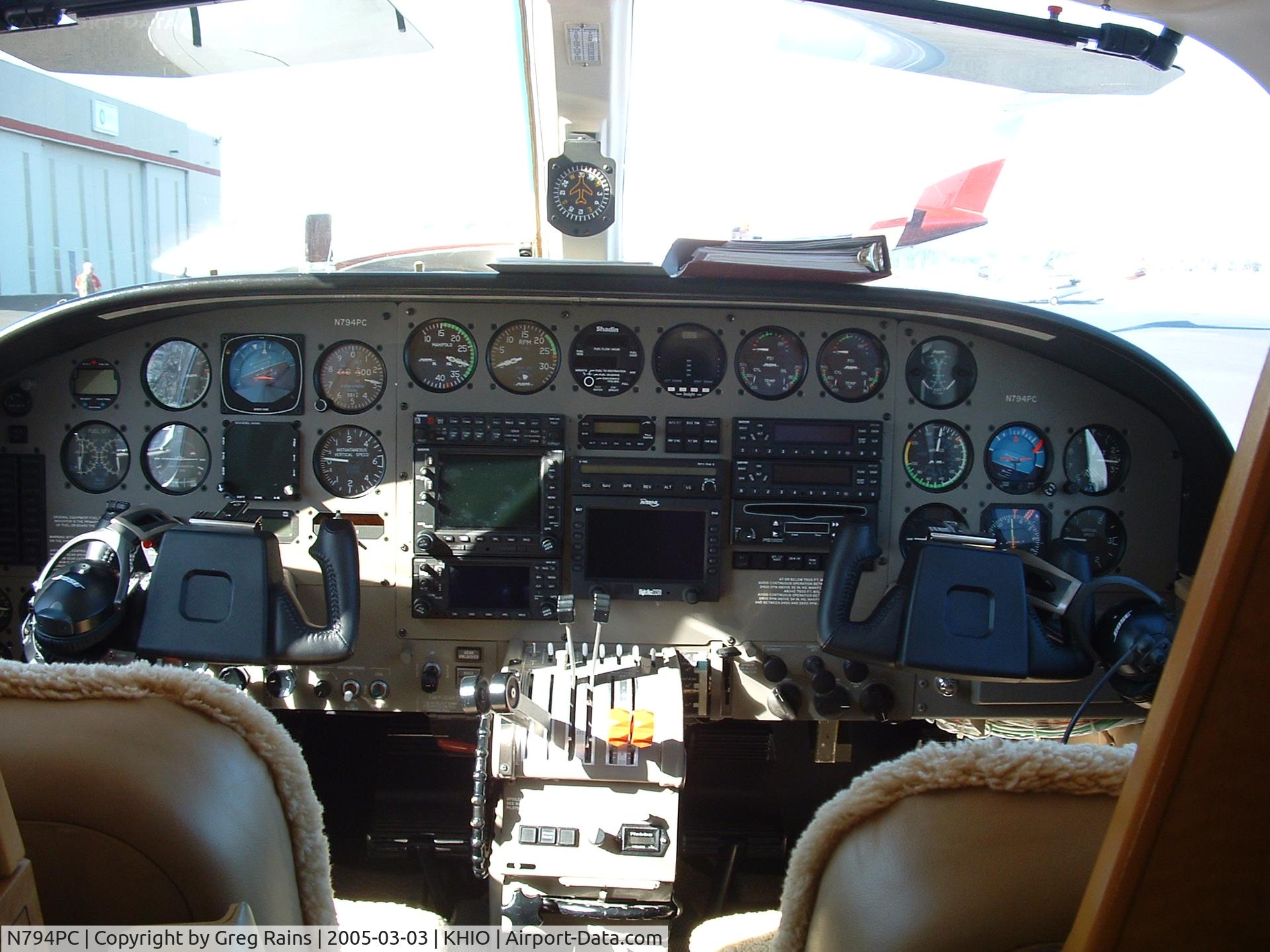 N794PC, 1978 Cessna 414A Chancellor C/N 414A0098, Custom instrument panel.