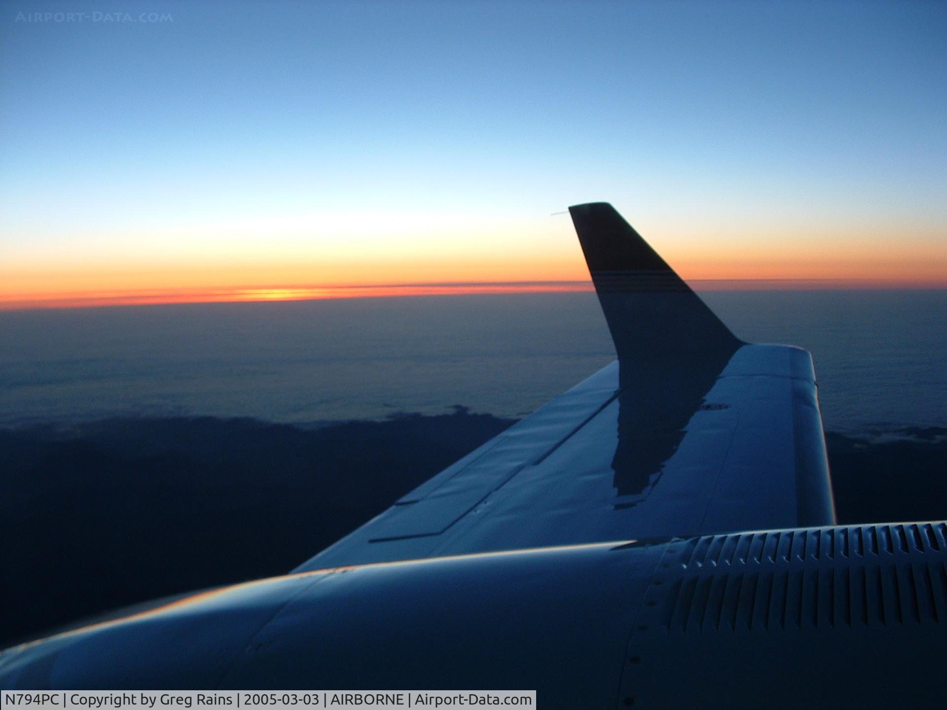 N794PC, 1978 Cessna 414A Chancellor C/N 414A0098, Climbing out of Crescent City, CA.