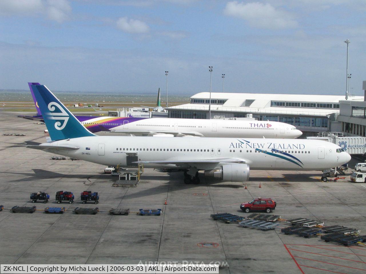 ZK-NCL, 1997 Boeing 767-319/ER C/N 28745, ZK-NCL at the gate, minutes before push-back